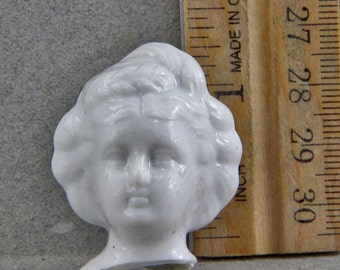 Vintage German 1840-1870, Biedermeier Doll Head for Altered Art Doll Making Art Doll