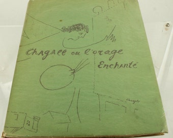 Vintage 1948 Art History Catalog Book Chagall ou L'Orage Enchante Judaica French
