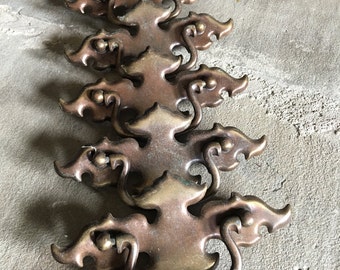 Brass Dresser Drawer Handles Vintage Pulls 7 Available - #F1100