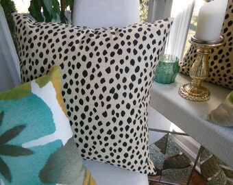 Leopard Designer Pillow - Animal Design Decorative Pillow - Brown Pillow - Spotted Pillow - Animal Print Pillow -