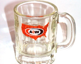 Mug Root Beer Glass Mini-Mug 1970s A&W