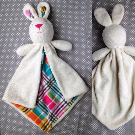 Bunny Lovey Baby Blanket, Security Blanket sewing pattern ...