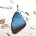 Dije de plata con Ala de Mariposa Azul
