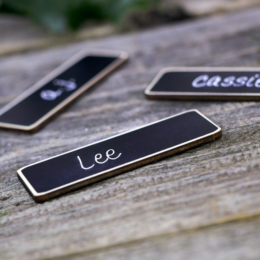 Work name tags business name tags 50 chalkboard name tags