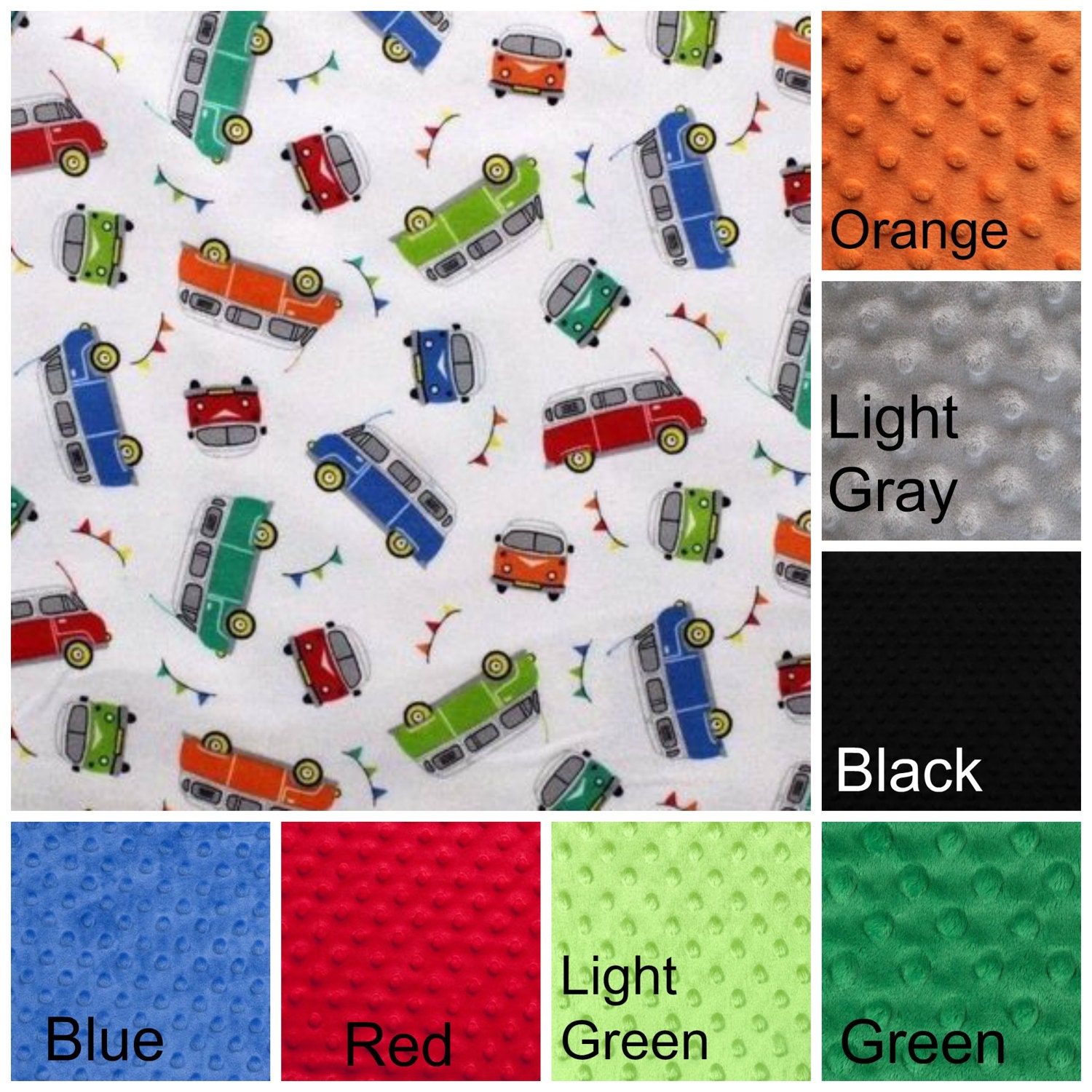Camper Van Security Blanket Baby Shower Gift Stroller Baby