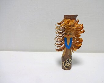 3in Vintage Japanese Miniature Wood KOKESHI Doll
