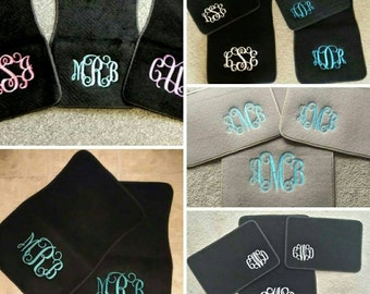 Sale Monogrammed car mats embroidered not vinyl