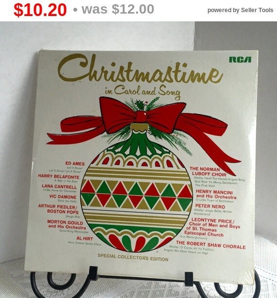 Christmas Sale Vintage Vinyl Record LP Album by vintagepoetic