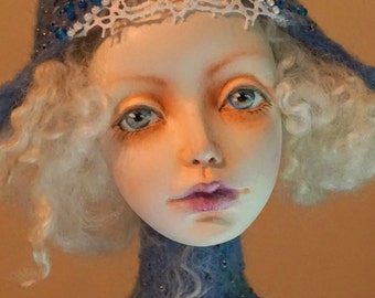 July 10% SALE! ooak Art Doll WINTER FAIRY