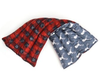 Hipster Deer Red Plaid Aromatherapy Heating Pad