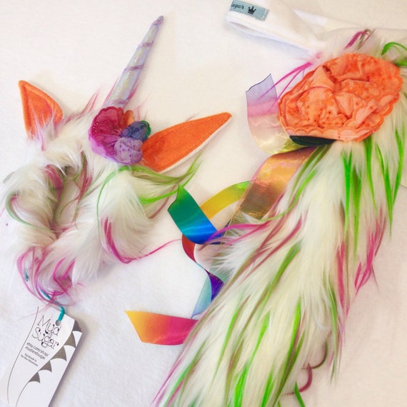 Unicorn Costume Unicorn Tail and Headband.