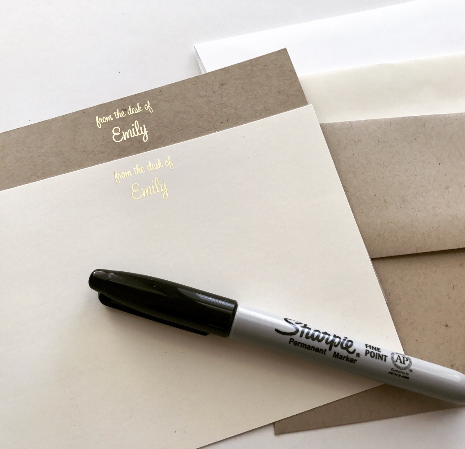 Personalized Note Cards From the Desk of Note Cards