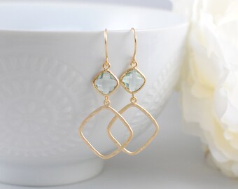 The Sophie Earrings - Erinite/Gold