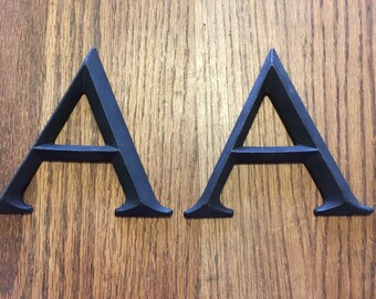 VINTAGE FIVE INCH Metal Letter Three Dimensional