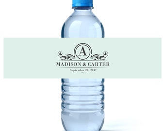 Wedding Water Bottle Labels Wedding Bottle Labels Custom