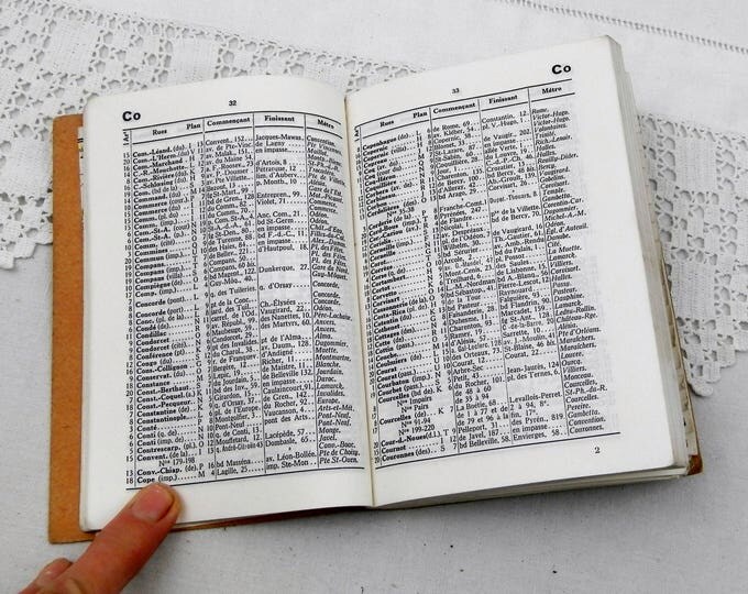 Vintage French Street Guide of Paris with Metro and Bus Time Tables, Maps of Arrondissements and Banlieue, Parisian Decor, Shabby, Vintage Vintage French Street Guide of Paris with Metro and Bus Time Tables, Maps of Arrondissements and Banlieue, Parisian Decor, Shabby, Vintage