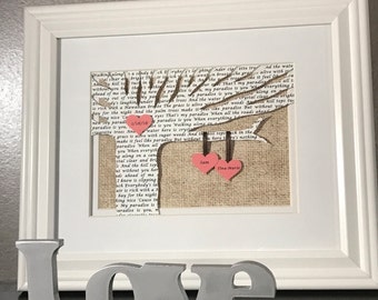 wedding gift, anniversary gift, wedding gifts, anniversary, 1st anniversary gift, personalized wedding gift, wedding, wedding song lyrics