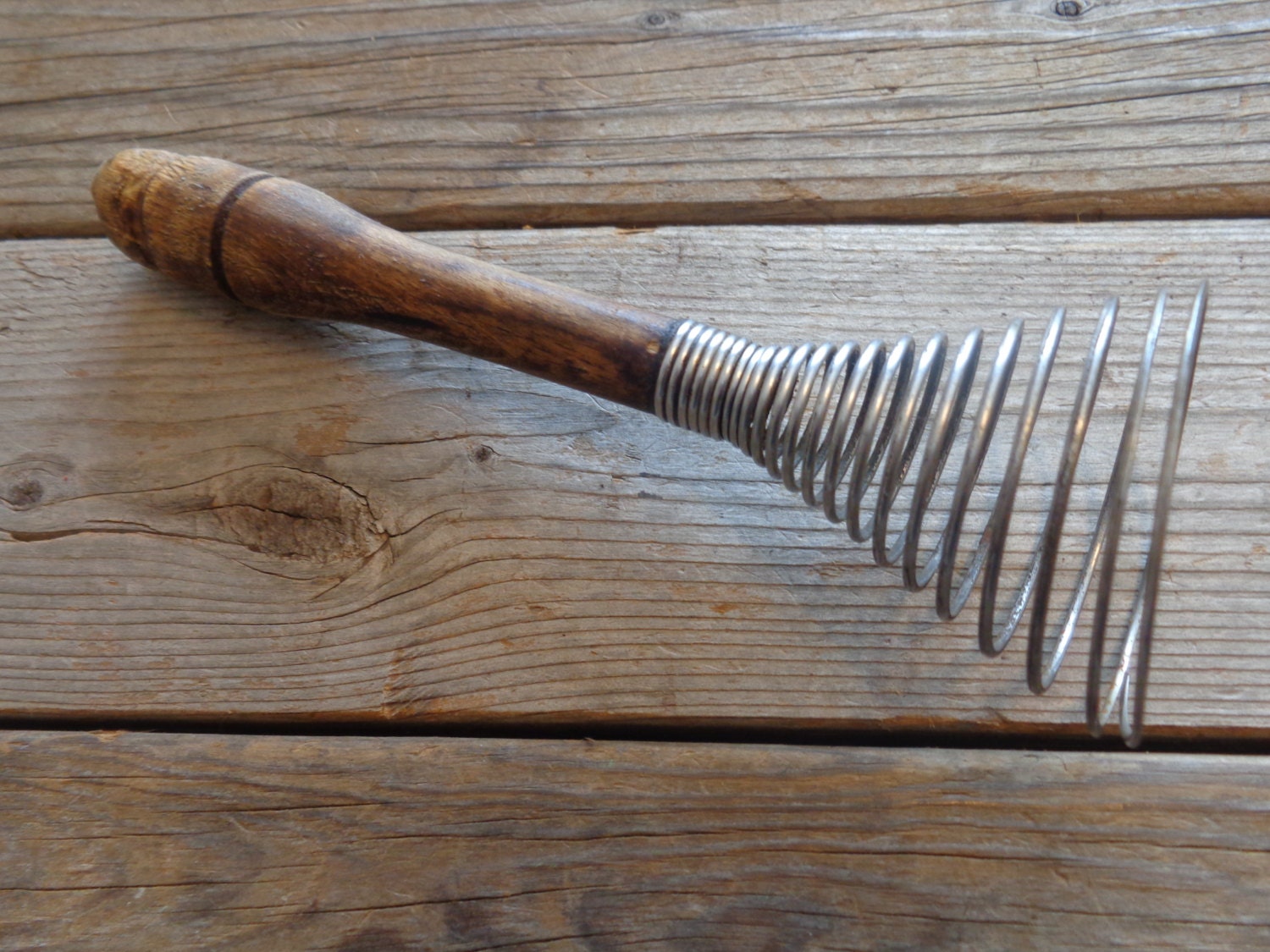 Vintage Wire Whisk With Wooden Handle 1950’s Vintage