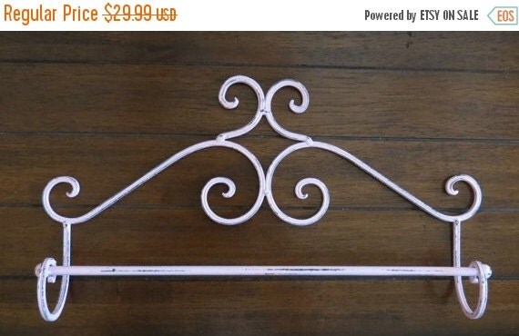 on sale today shabby chic metal towel bar by veritasinspired on sale today shabby chic metal towel bar by veritasinspired