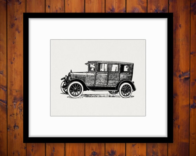 Essex Sedan Antique Car Digital Printable Download Illustration Image Graphic Vintage Clip Art Jpg Png Eps HQ 300dpi No.3465