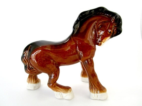 Clydesdale Horse Figurine Budweiser Horse Draft Horse