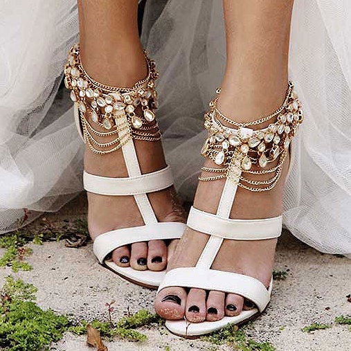 Unique Bridal Shoes Barefoot Sandals & Body by ForeverSoles