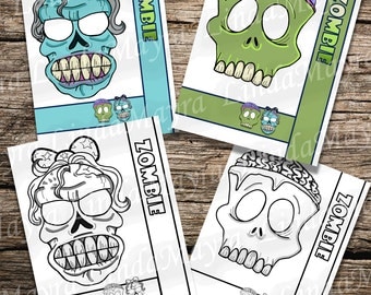 Zombie Mask Digital download zombie party theme