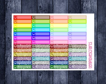 52 TV stickers for your planner
