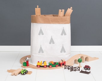 Paper bag M - small tipi grey - powder cloud