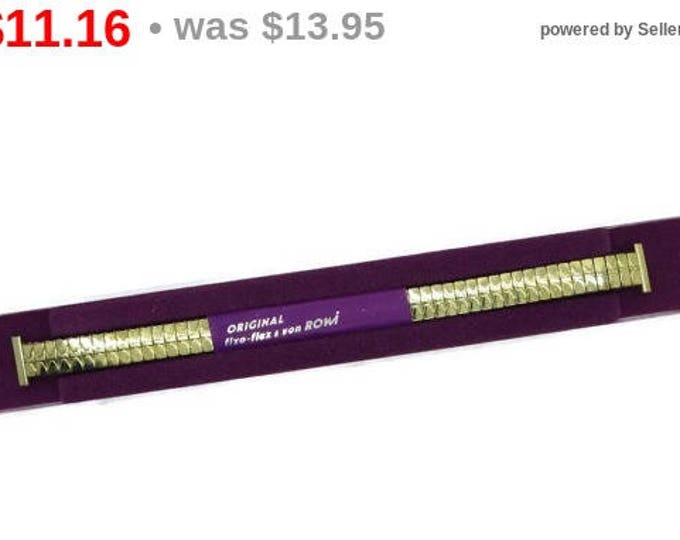 ON SALE! ROWI Fixo-Flex 8mm Gold Tone Watch Band