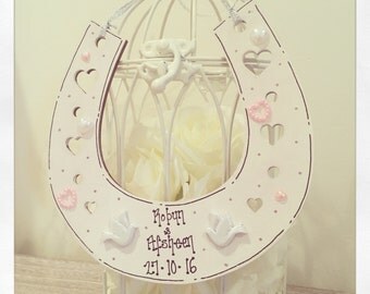 Personalised Wedding Horseshoe Gift