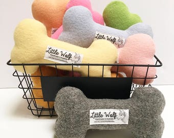 Toy Bone, Bone Toy, Dog Toy, Handmade Dog Toy, Dog Softie, Little Wolf Toy, Bone Dog Toy, Dog Squeaker Toy, Stylish Dog Toy, Unique Dog Toy