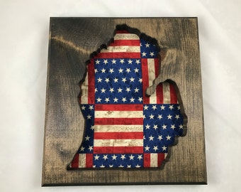 Michigan wall art | Etsy