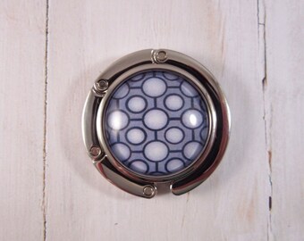 Contemporary Art Purse Hanger, Groovy Art Purse Hanger, Handbag Hook, Purse Hook, Purse Hanger, Gray Purse Hook
