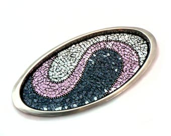 Cosmetic Tray - Vanity Tray - Perfume Tray - Perfume Holder - Perfume Organizer - Mosaic Tray - Pink Tray - Silver Tray - Glitter Glass Tray