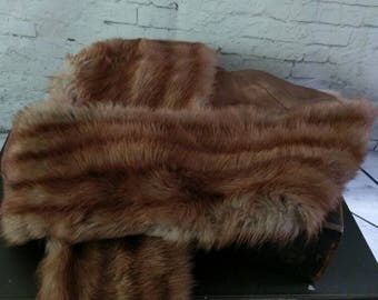 Vintage shrug, vintage wrap, vintage Fur stole, fur stole, Faux Fur shrug, faux fur stole, vintage clothes, vintage fashion, wedding stole.