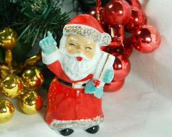 Vintage Santa Salt Pepper Shaker, Replacement Santa Salt Shaker, Japan Christmas Santa, Vintage Christmas, Santa Ornament, Santa Potpourri