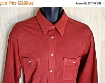 red suede shirt