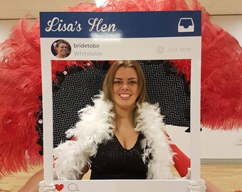 Digital Download - Personalised Instagram frame / photo booth / hen party / wedding / birthday / stag