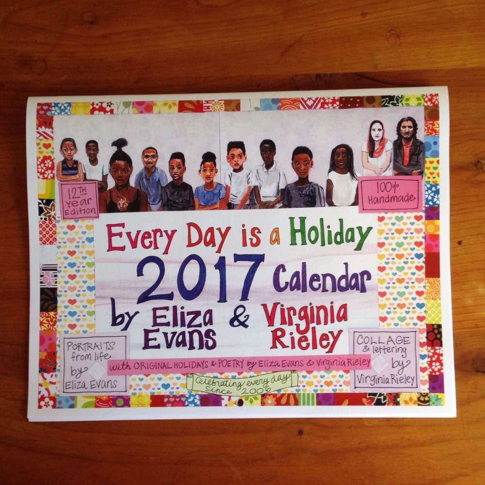 Every Day is a Holiday Calendar by SolitudePress on Etsy