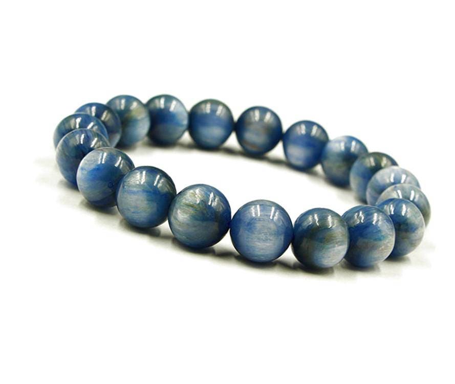 8mm Kyanite Bracelet Natural Kyanite Bracelet Blue Kyanite