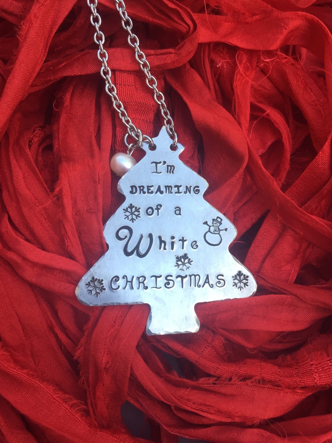 I'm Dreaming of a White Christmas Tree Necklace 32