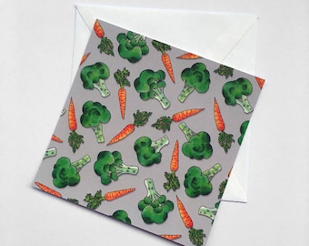 Broccoli Card (140x140mm)