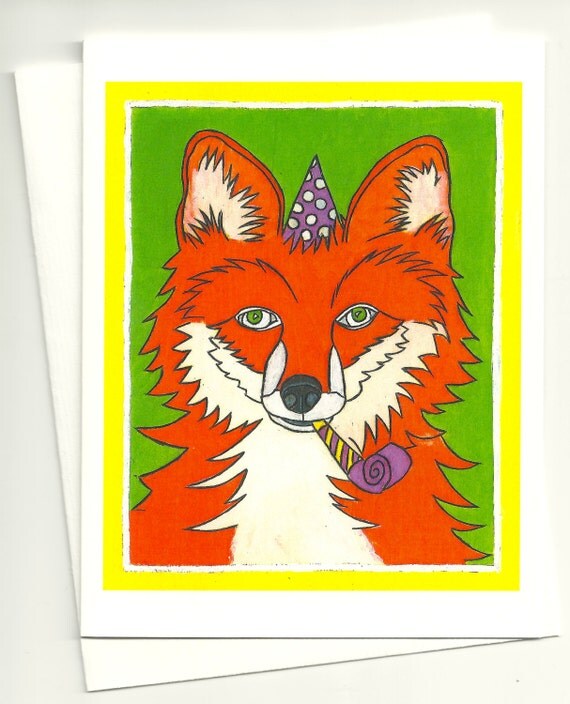 Fox Birthday Card