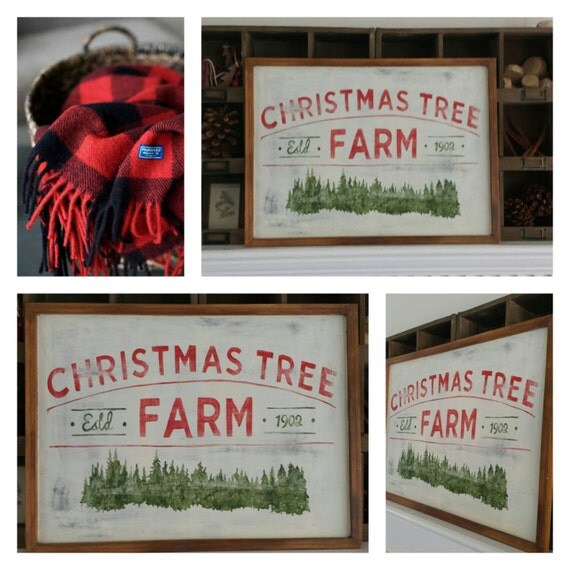 christmas tree farm vintage sign home decor christmas christmas tree farm vintage sign home decor christmas