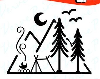 Free Free 300 Silhouette Camping Svg Free SVG PNG EPS DXF File