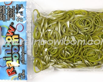 Avocado Dual-Layer ** Rainbow Loom Bands Refill. 600 bands & 24 c-clips. Guaranteed authentic. Latex-free.