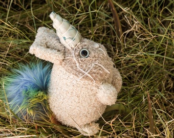 Rabbit Unicorn Plush-Rabbit Plush-Unicorn Plush-Rabbit-Unicorn-rainbow-brown-sock plush