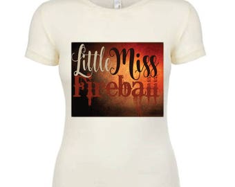 Little Miss Fireball Shirt, Fireball Whiskey Shirt, Whiskey Tshirt, Whiskey Girl Shirt, Country Shirts, Country Outfit Top, Fireball Tee