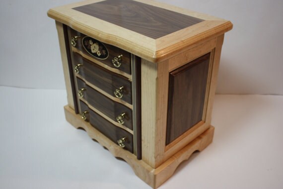 Large Jewelry Box with Drawers